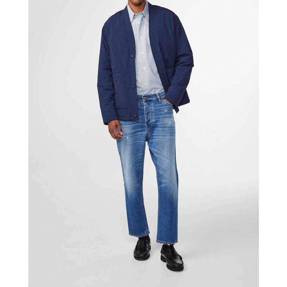 NEW NN07 frey tapered leg jeans in mid blue